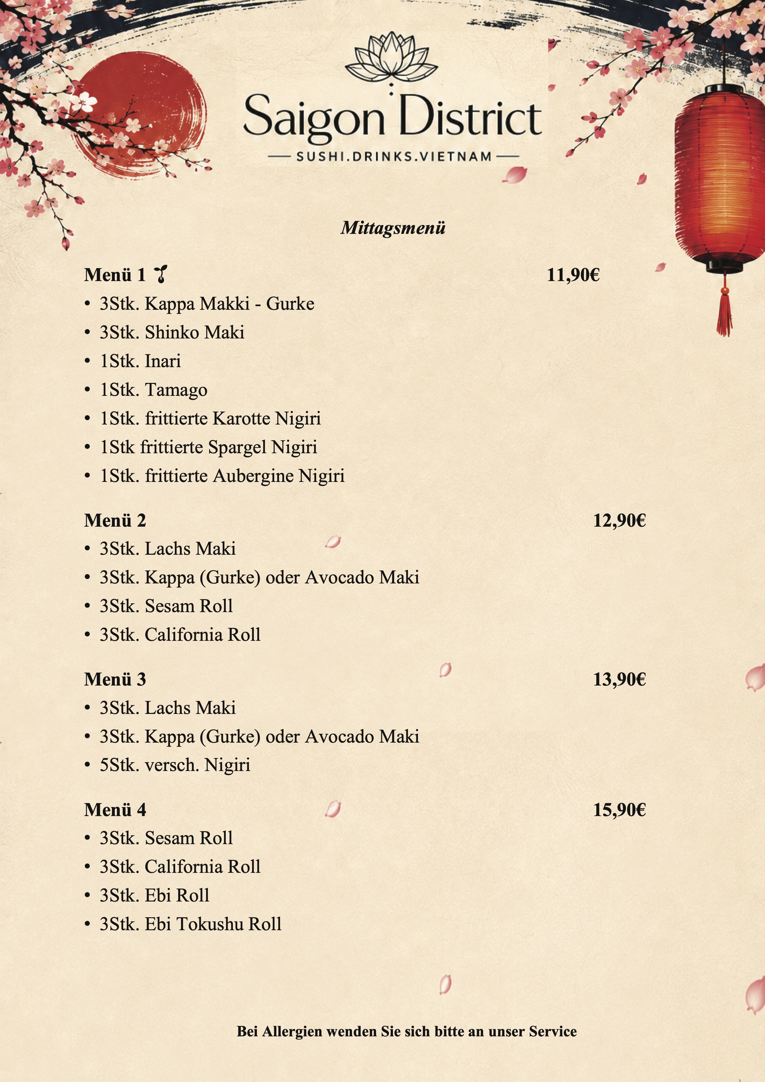 Menu 14