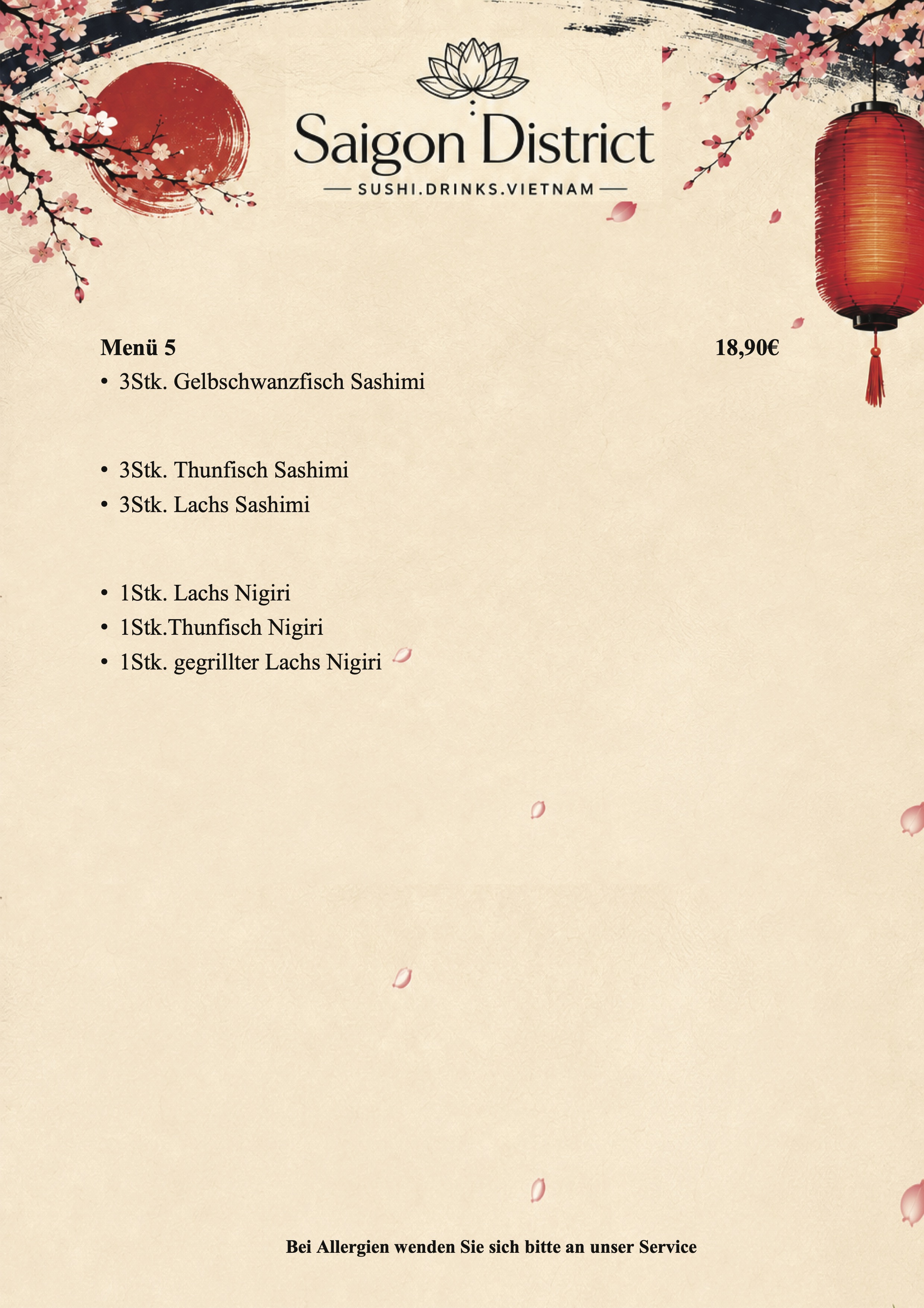 Menu 15