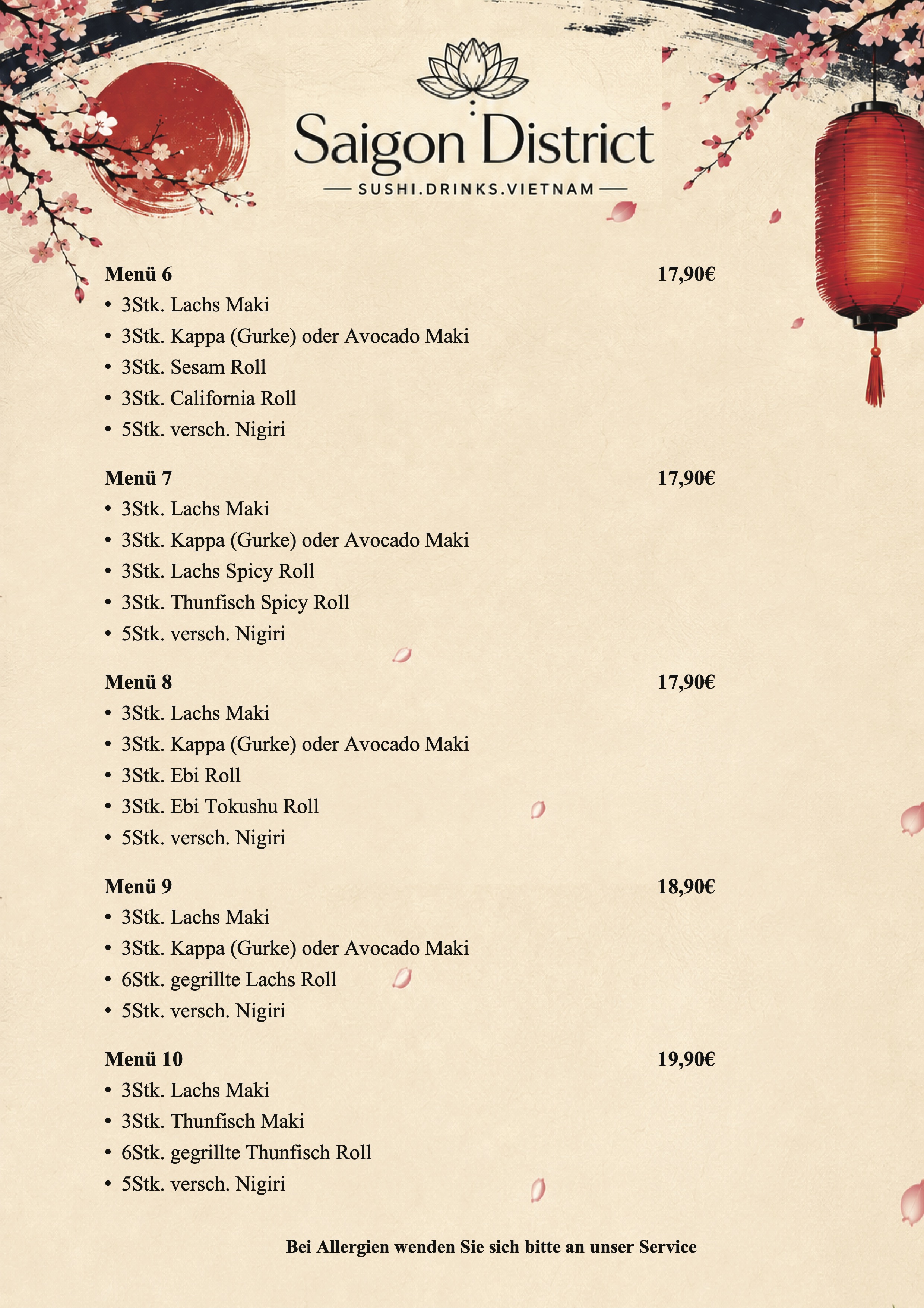 Menu 16