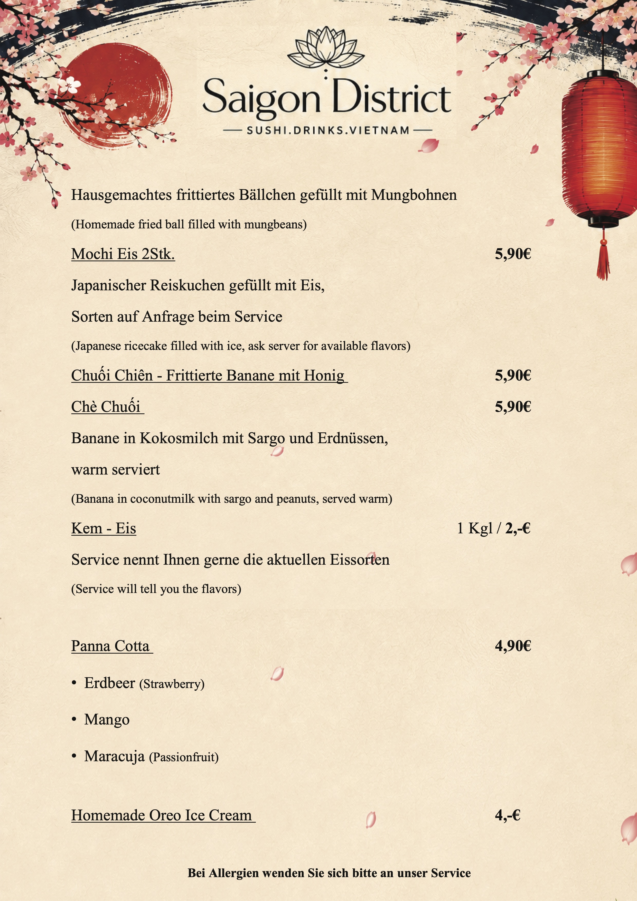 Menu 30